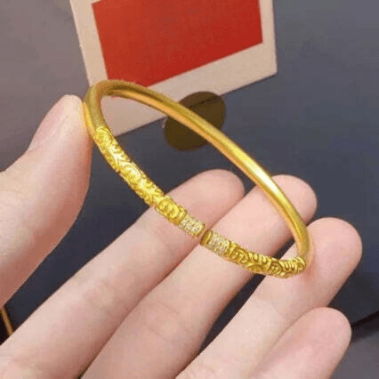 Pulseira Feminina de Ouro 24k Auspiciosa