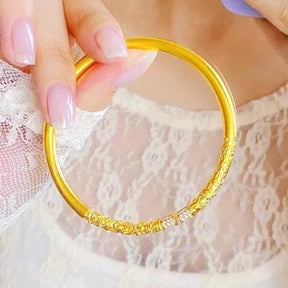 Pulseira Feminina de Ouro 24k Auspiciosa